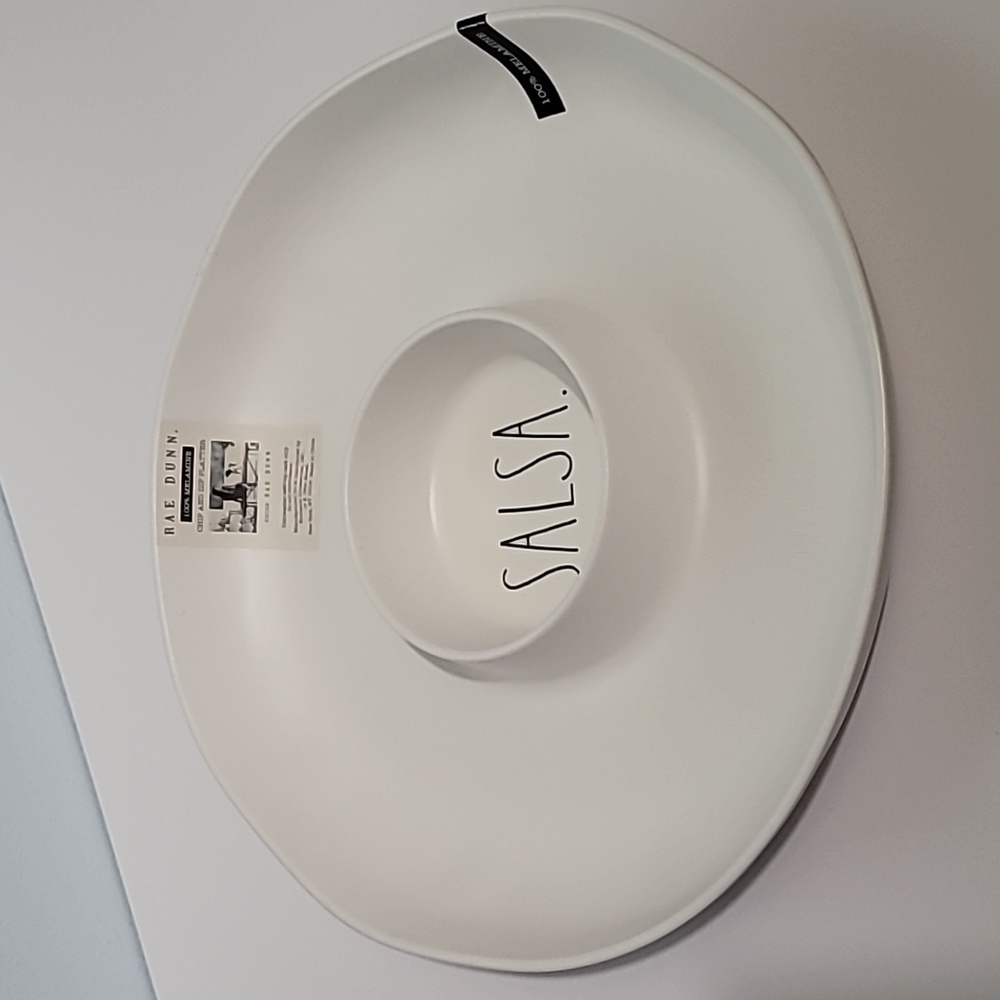 Rae Dunn chip and dip platter NWT